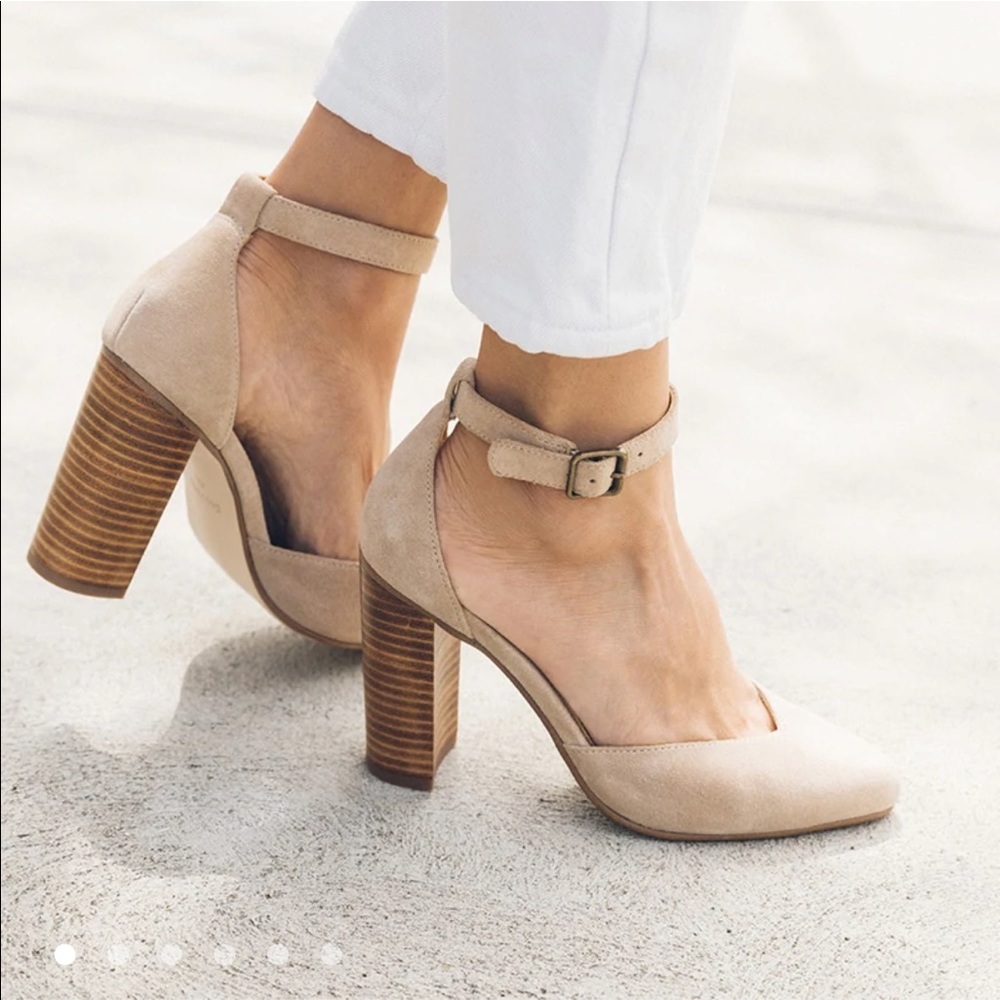 Soludos Suede Collette Heel / 8 / sand